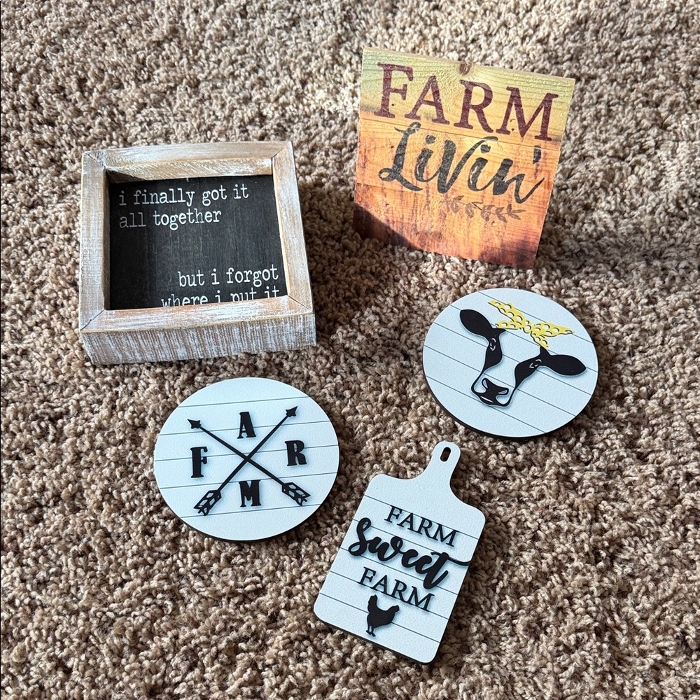 Farmhouse Decor Set with Farmhouse Signs